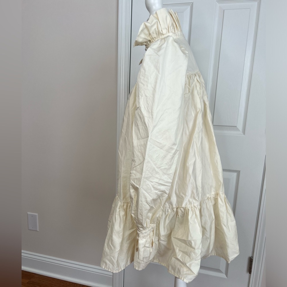 ! Avavav Firenze Cream Ruffled Mini Babydoll Dress - Picture 2 of 12